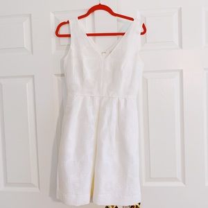 White J Crew Shift Dress